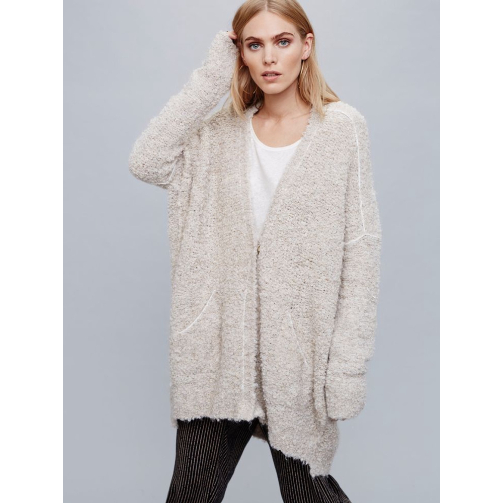 Free People Boucle Slouch Long Cardigan Sweater sz S